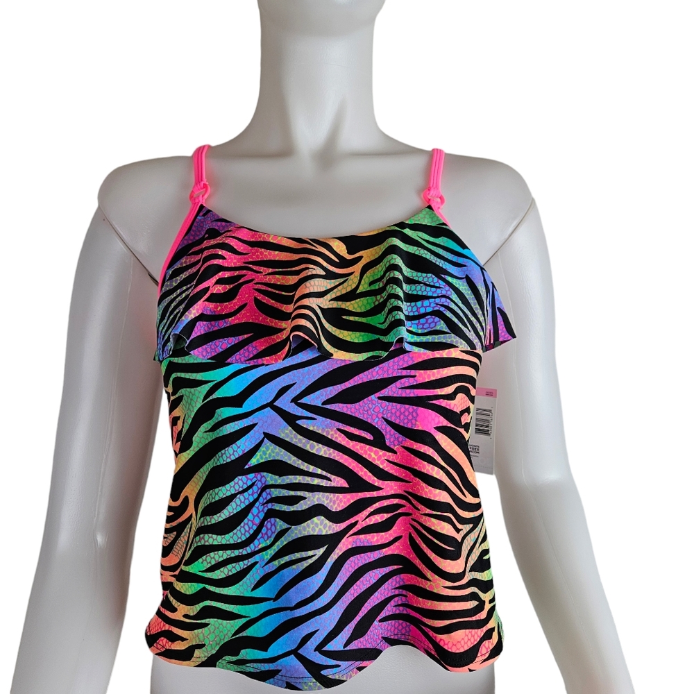 Joe Boxer Ruffled Tankini NWT